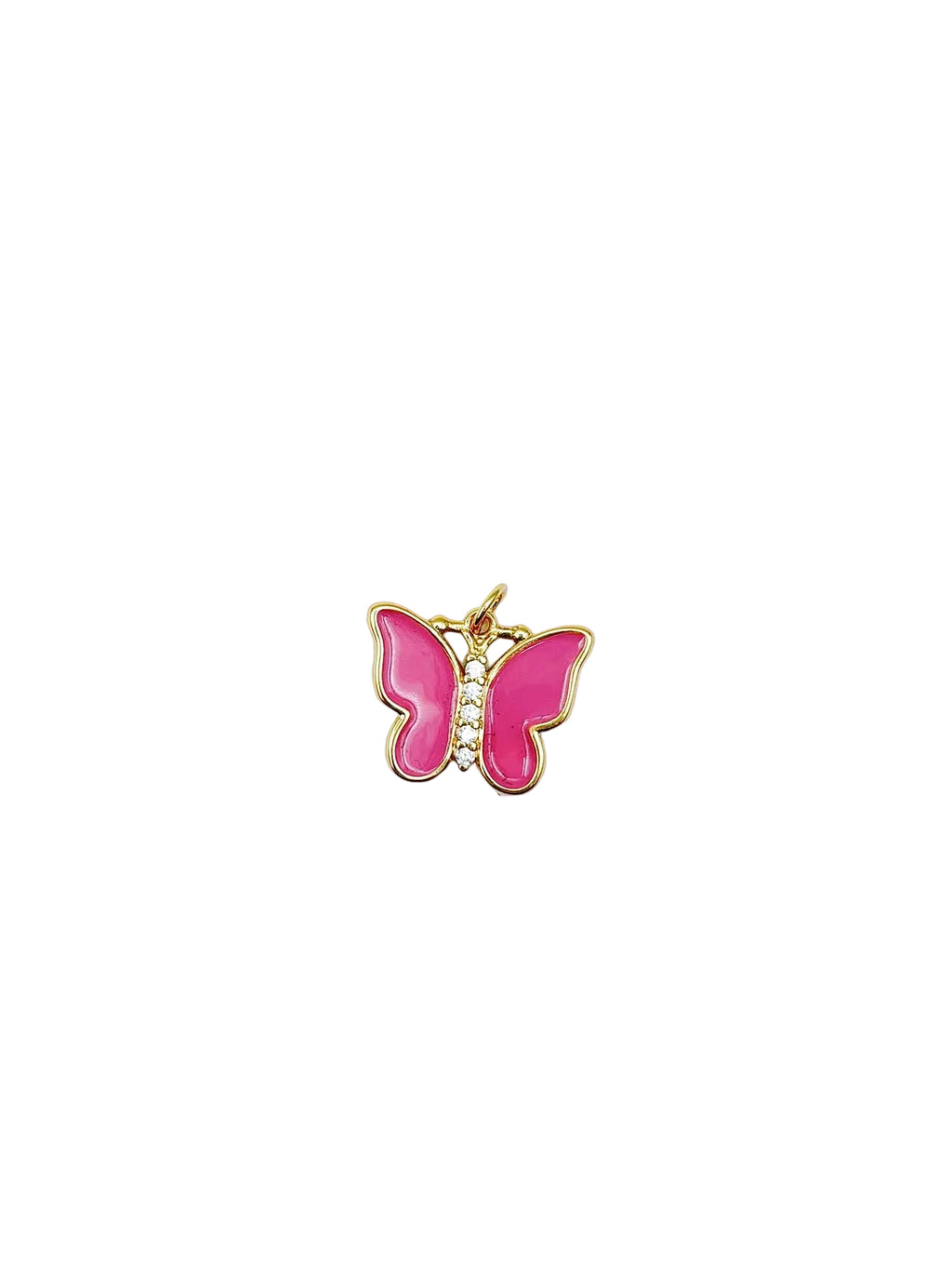 Pink Butterfly Color Charm