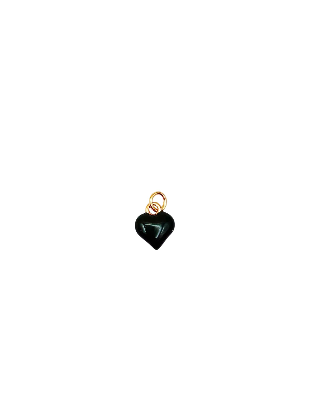 Black Heart Canister Charm