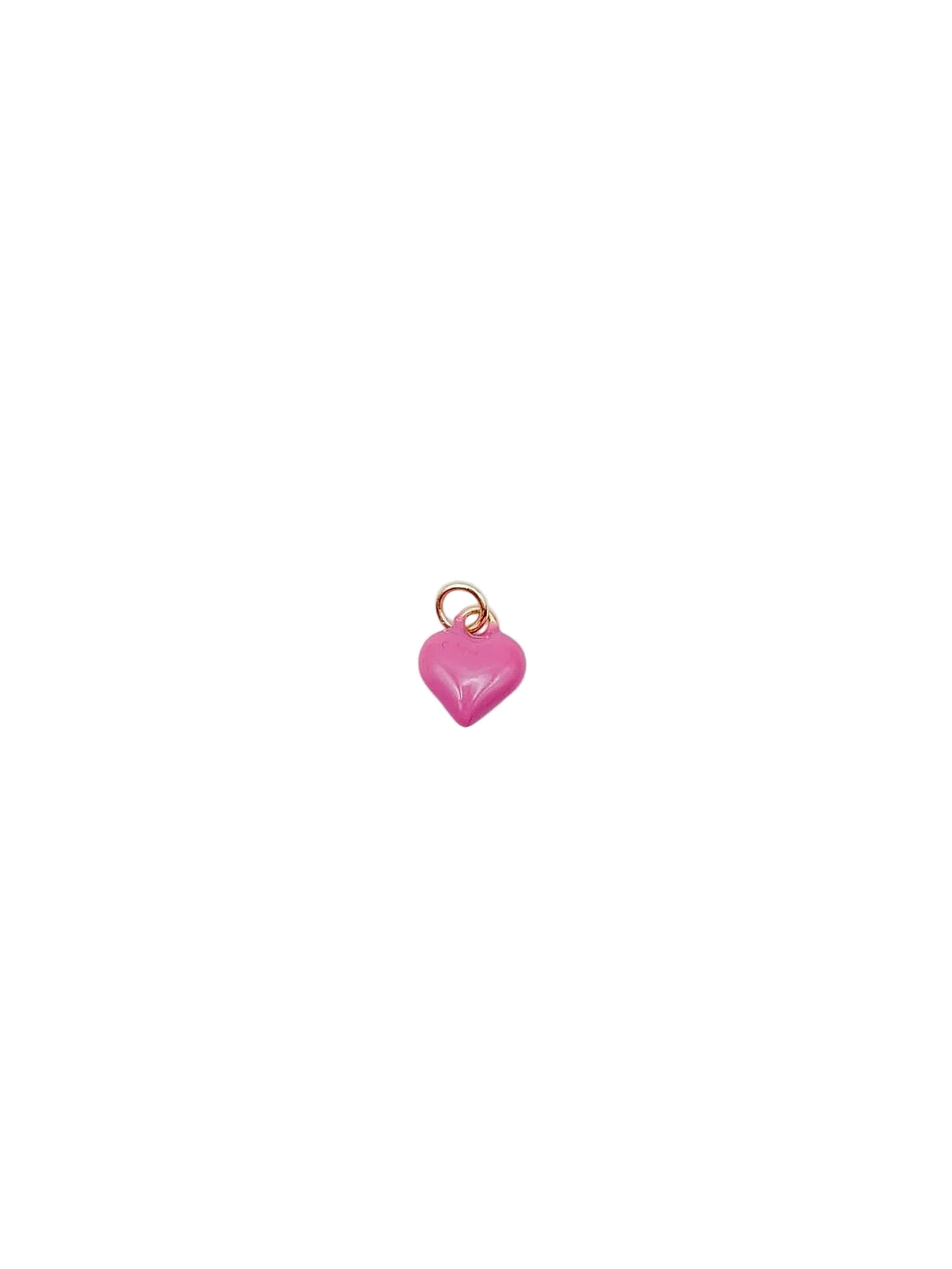 Pink Heart Canister Charm