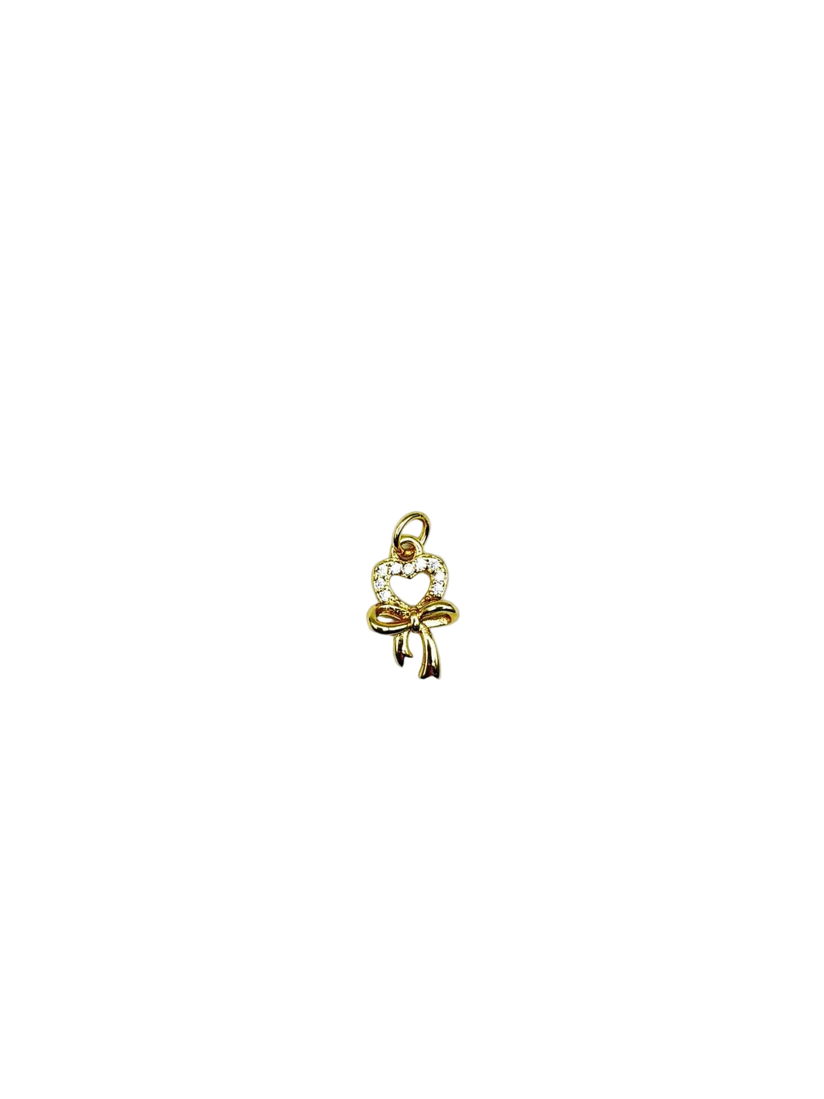 Heart Ribbon Wreath Charm